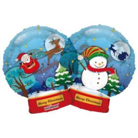 18 inch Christmas Snowball Clear View