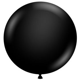 36 inch TUFTEX Black Latex Balloons - 2 CT