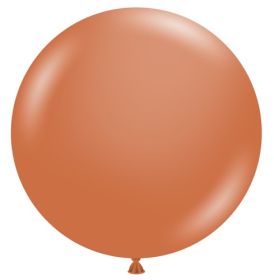 36 inch Tuf-Tex Burnt Orange Latex Balloons - 2 CT