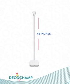 Decochamp Plastic DecoBase 9 in x 9 in - 4 ft Column