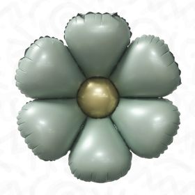 24 inch Decochamp Eucalyptus Flower Balloon Champagne  Center - 2 ct