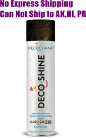 DecoShine Gold Glitter Aerosol Balloon Shine - 14 oz.