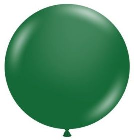 36 inch TufTex Metallic Forest Green Latex Balloons - 2 CT