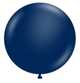 36 inch Tuf-Tex Metallic Midnight Blue Latex Balloons - 2 CT
