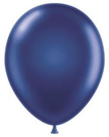 24 inch Tuf-Tex Metallic Midnight Blue Latex Balloons - 3 CT