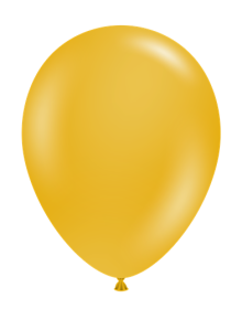 24 inch Tuf-Tex Mustard Latex Balloons - 3 CT
