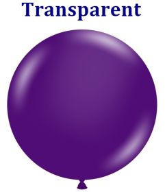 36 inch Tuf-Tex Crystal Purple Latex Balloons - 2 CT