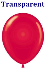 24 inch Tuf-Tex Crystal Red Latex Balloons - 3 CT