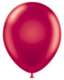 24 inch Tuf-Tex Metallic Starfire Red Latex Balloons - 3 CT