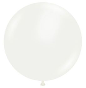 36 inch Tuf-Tex Standard White Latex Balloons - 2 CT