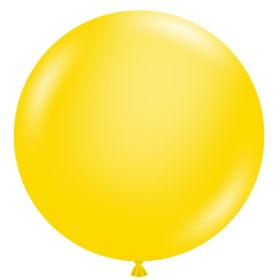 36 inch Tuf-Tex Standard Yellow Latex Balloons - 2 CT