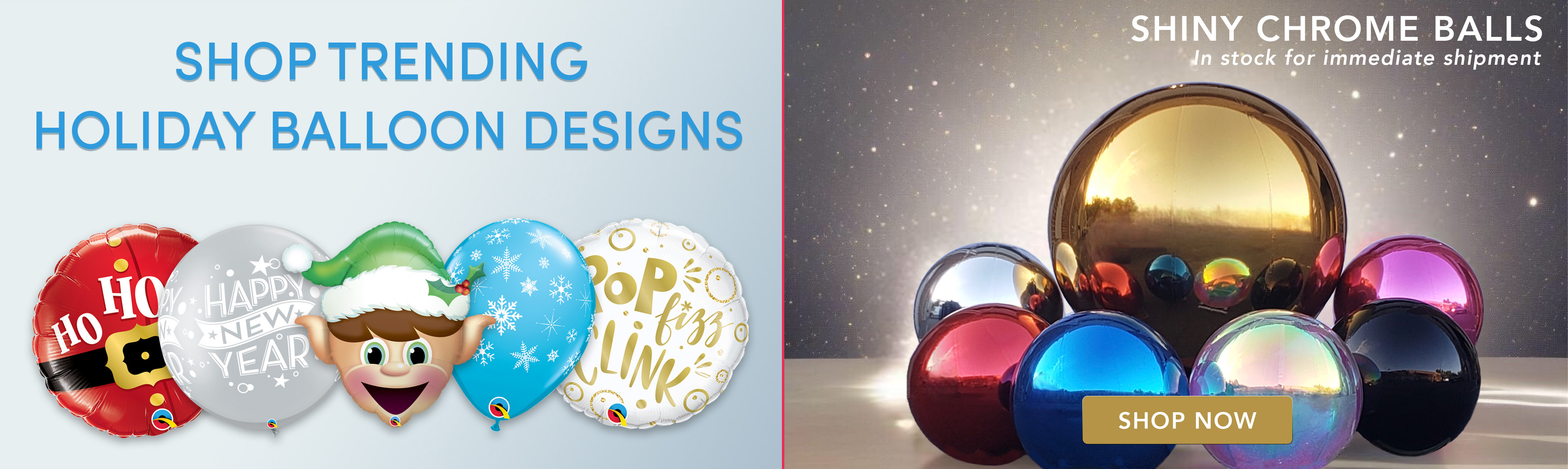 Holiday Designs and Shiny Chrome Balls