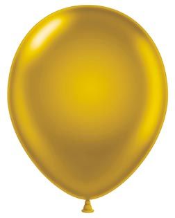 25 gold balloons